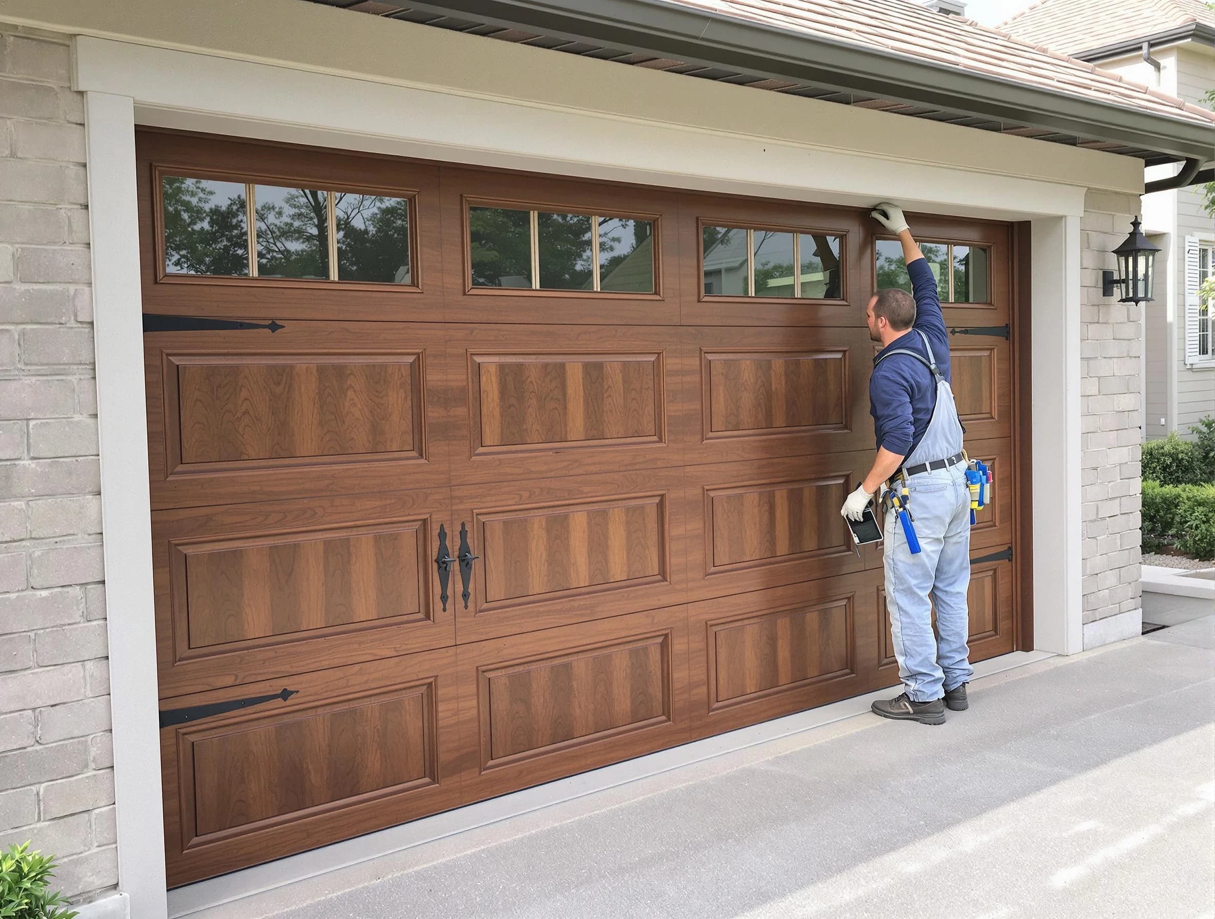 Custom garage door showcase by Tewksbury Garage Door Repair in Tewksbury