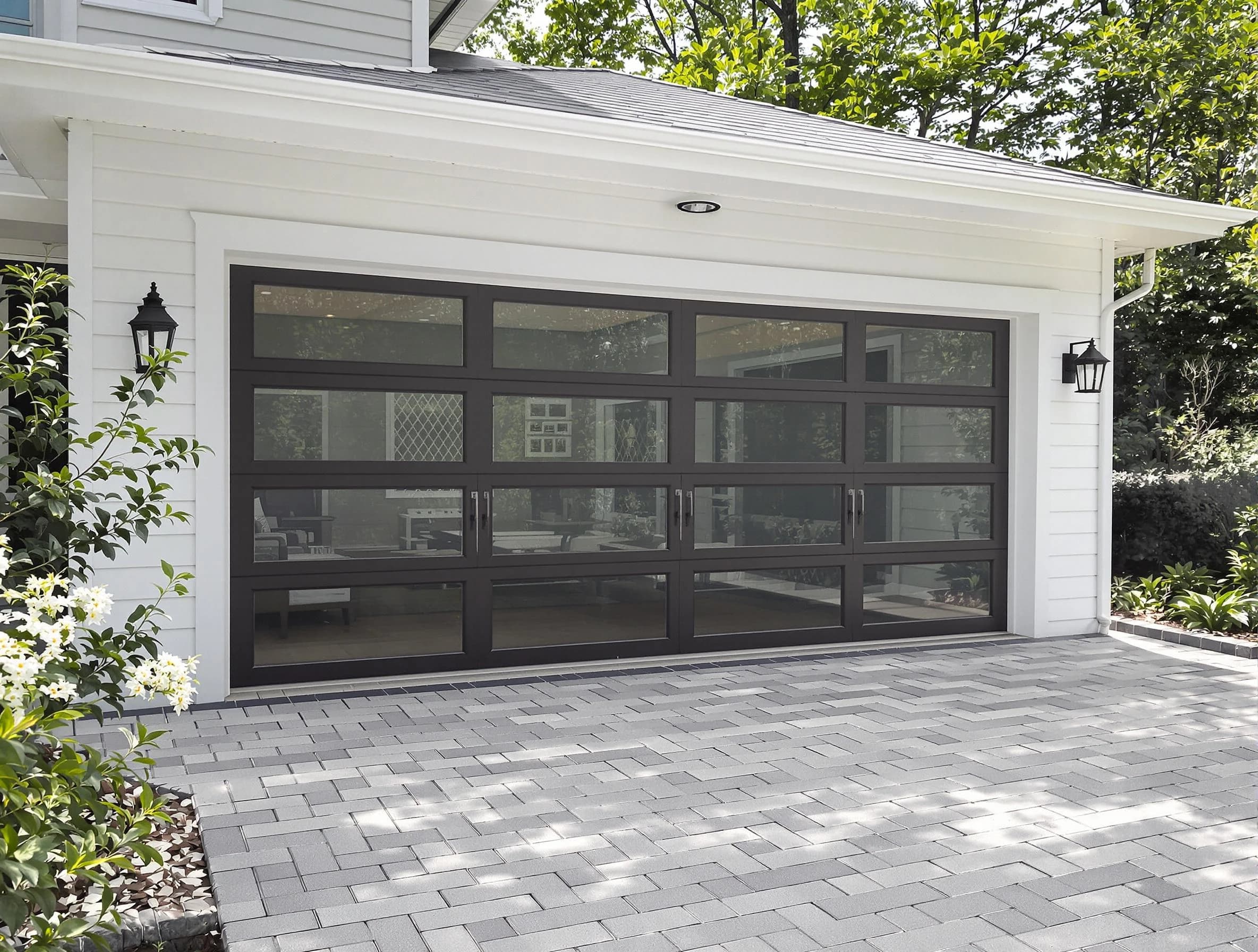 Tewksbury Garage Door Repair design specialist presenting custom garage door options to Tewksbury homeowner