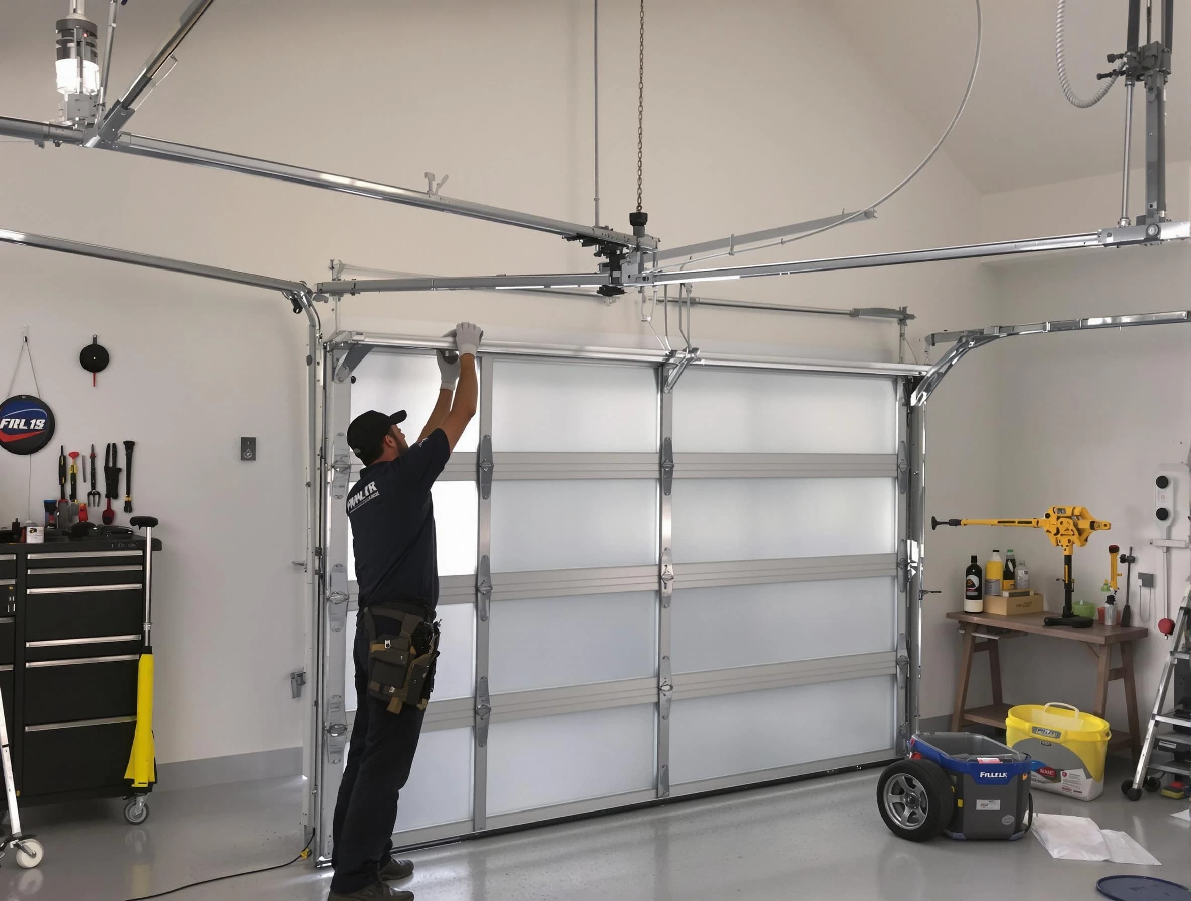Tewksbury Garage Door Repair certified team performing precision garage door installation in Tewksbury