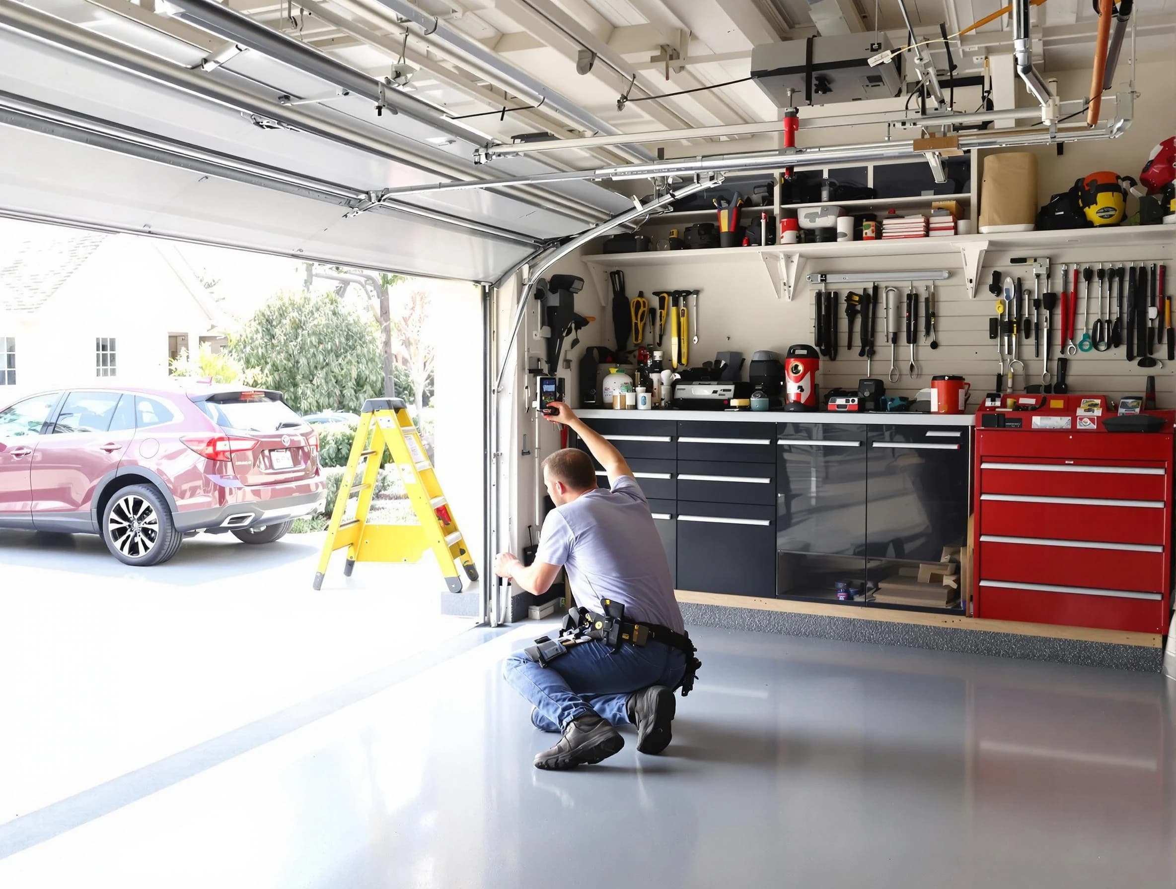 Local garage door repair service by Tewksbury Garage Door Repair in Tewksbury
