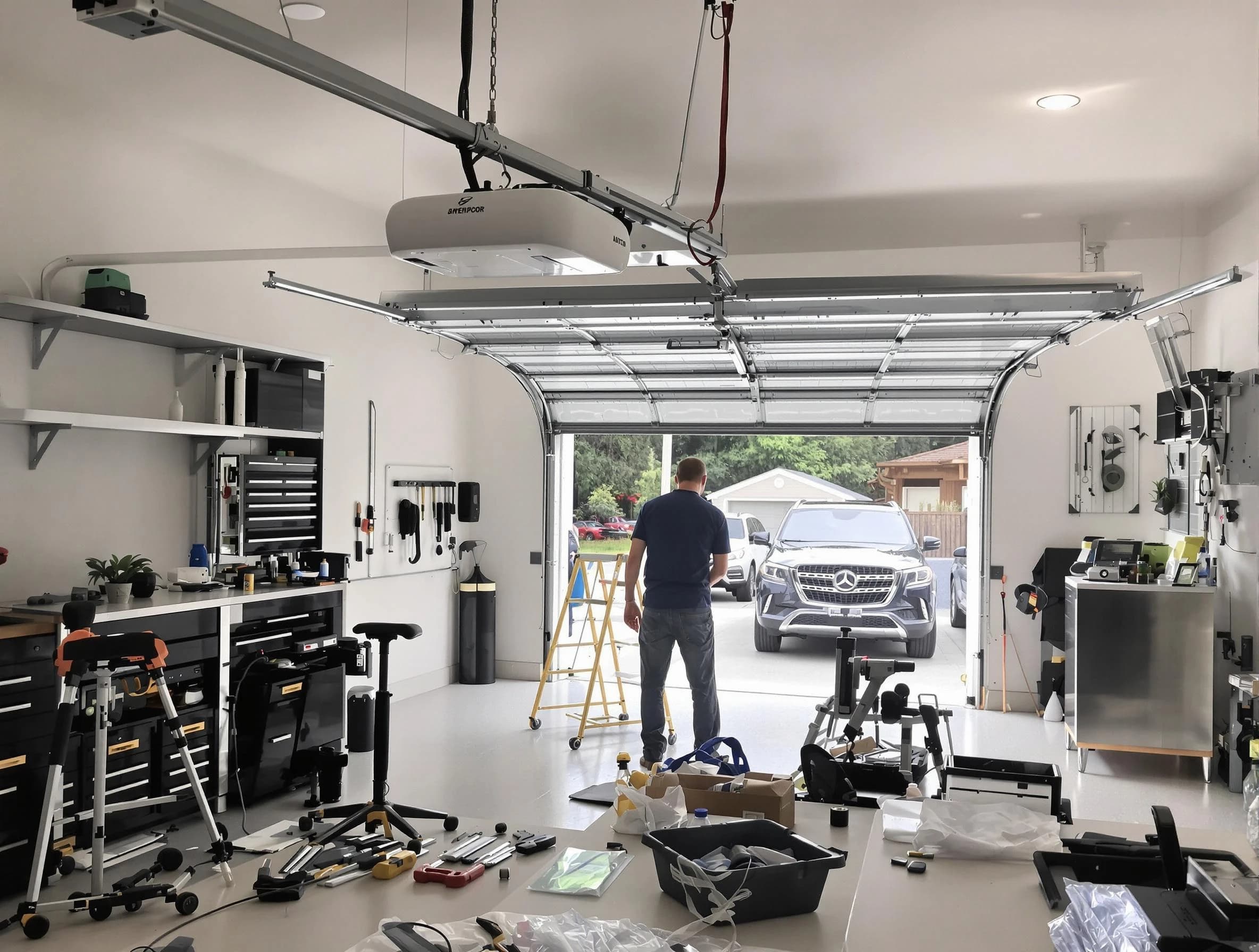 Garage door opener installation by Tewksbury Garage Door Repair in Tewksbury