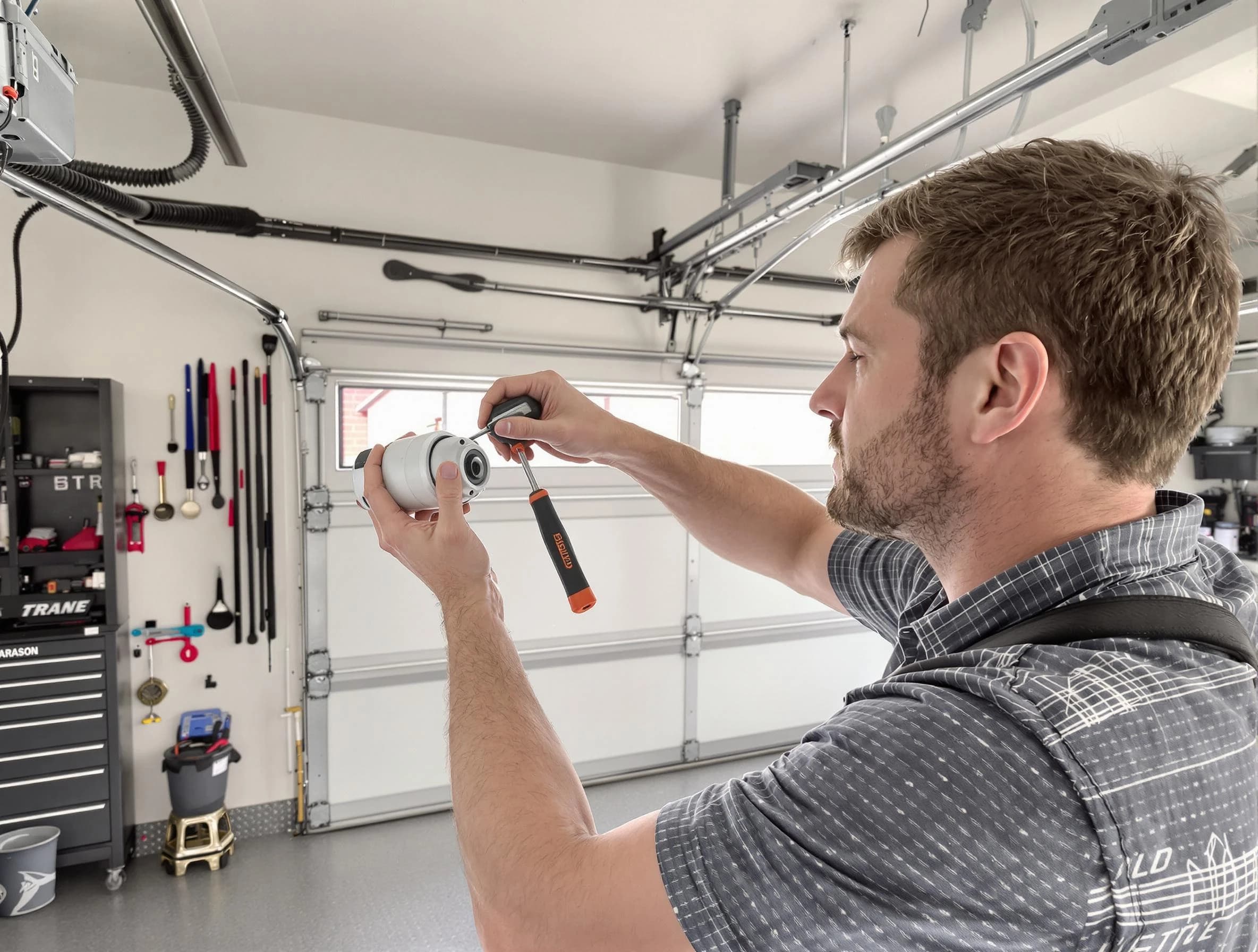 Garage door opener repair service by Tewksbury Garage Door Repair in Tewksbury