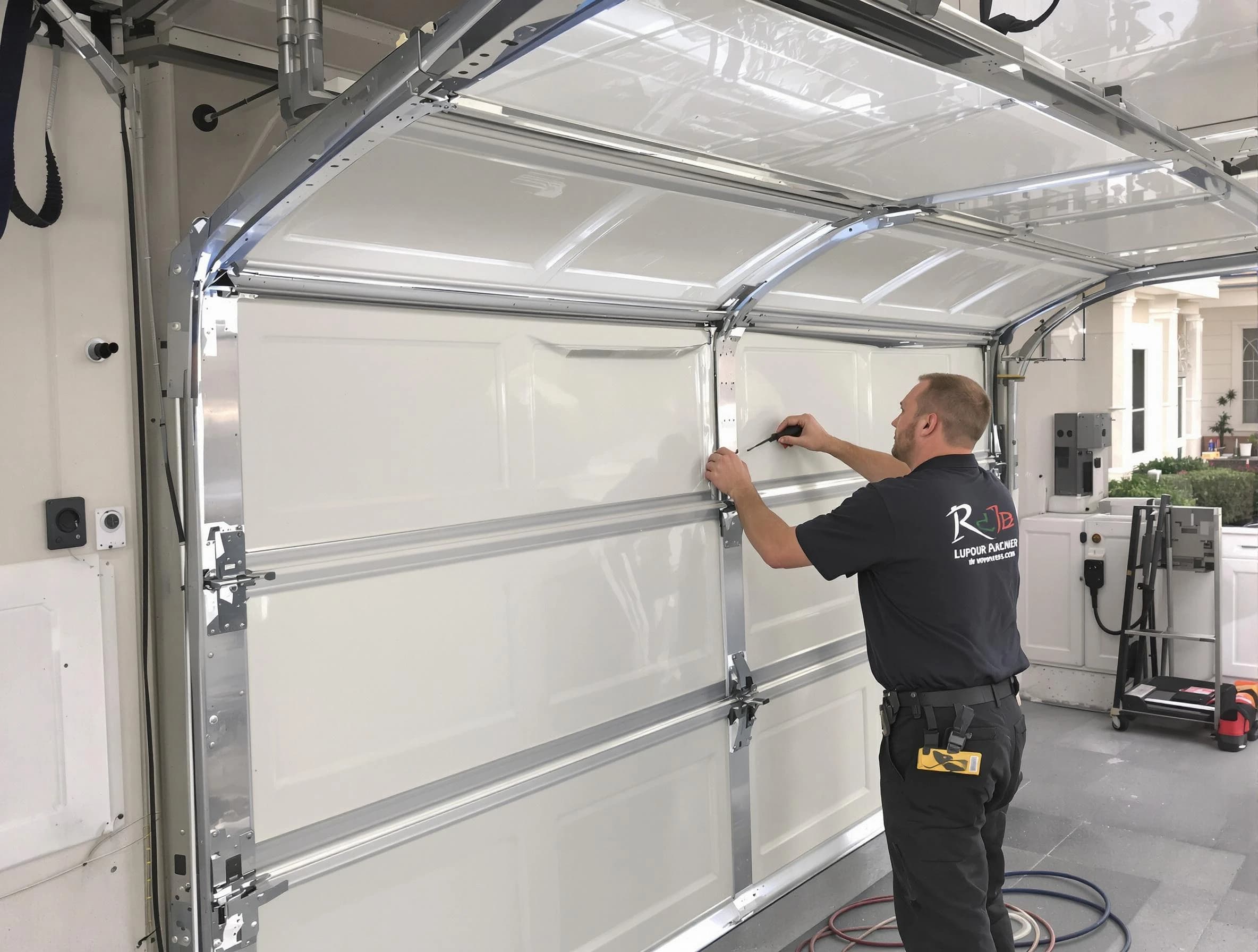 Tewksbury Garage Door Repair professional performing panel repair in Tewksbury