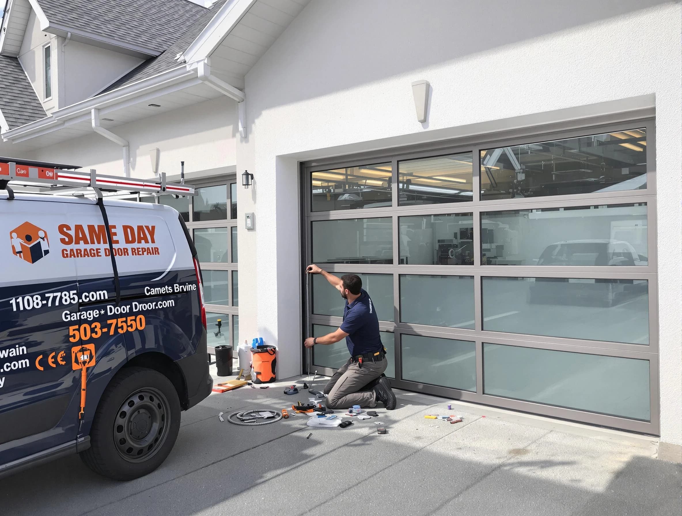 Same-day garage door repair service by Tewksbury Garage Door Repair in Tewksbury