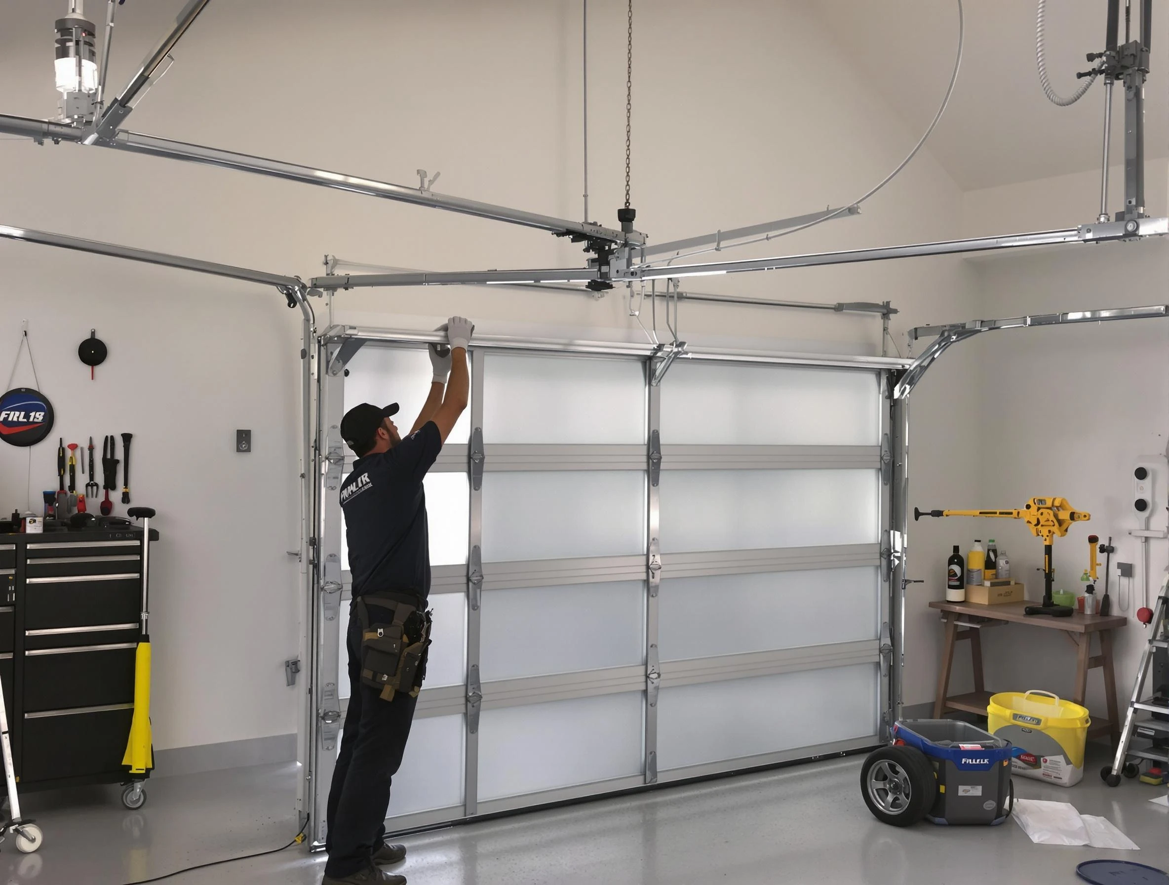 Tewksbury Garage Door Repair certified team performing precision garage door installation in Tewksbury