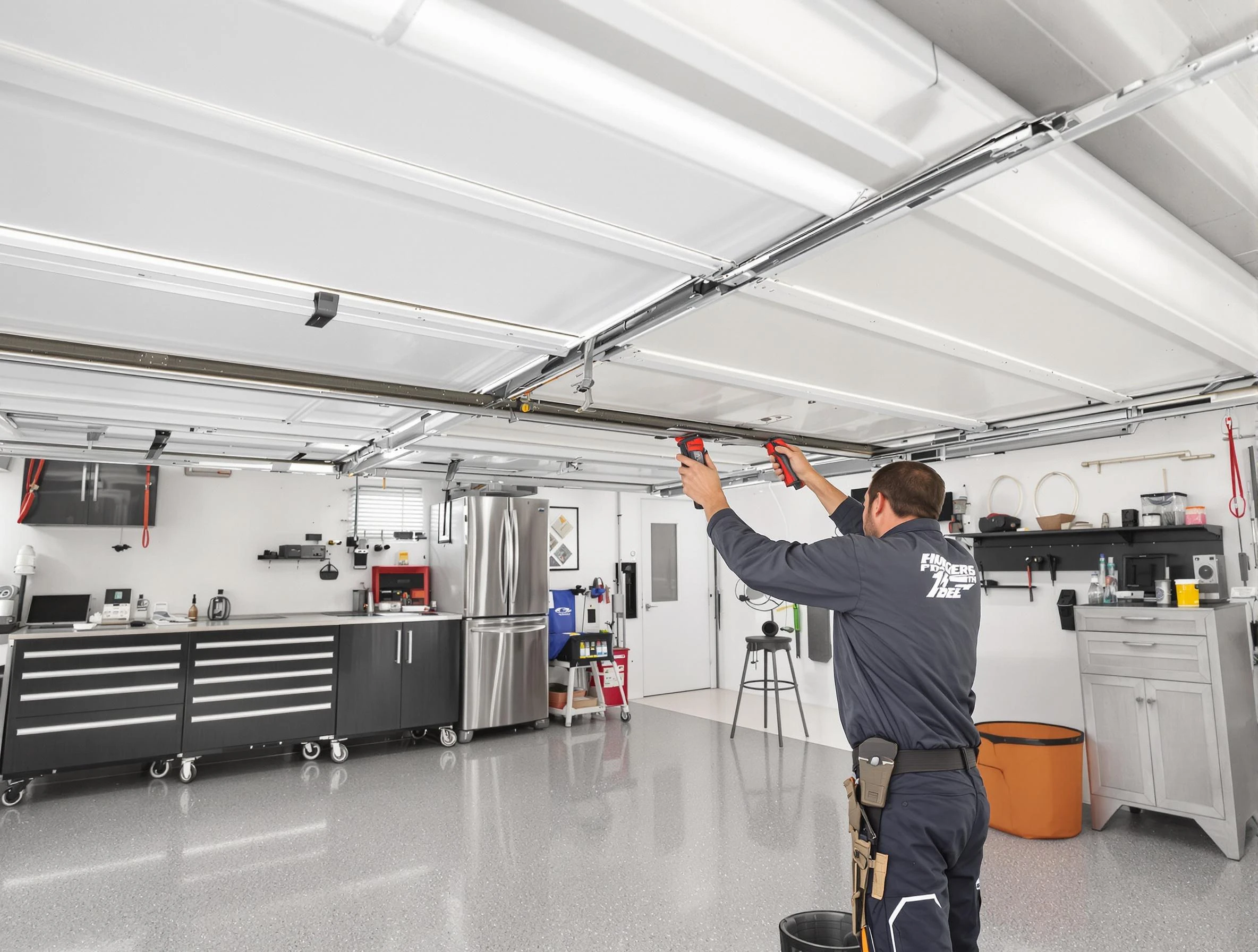 Overhead garage door repair service by Tewksbury Garage Door Repair in Tewksbury