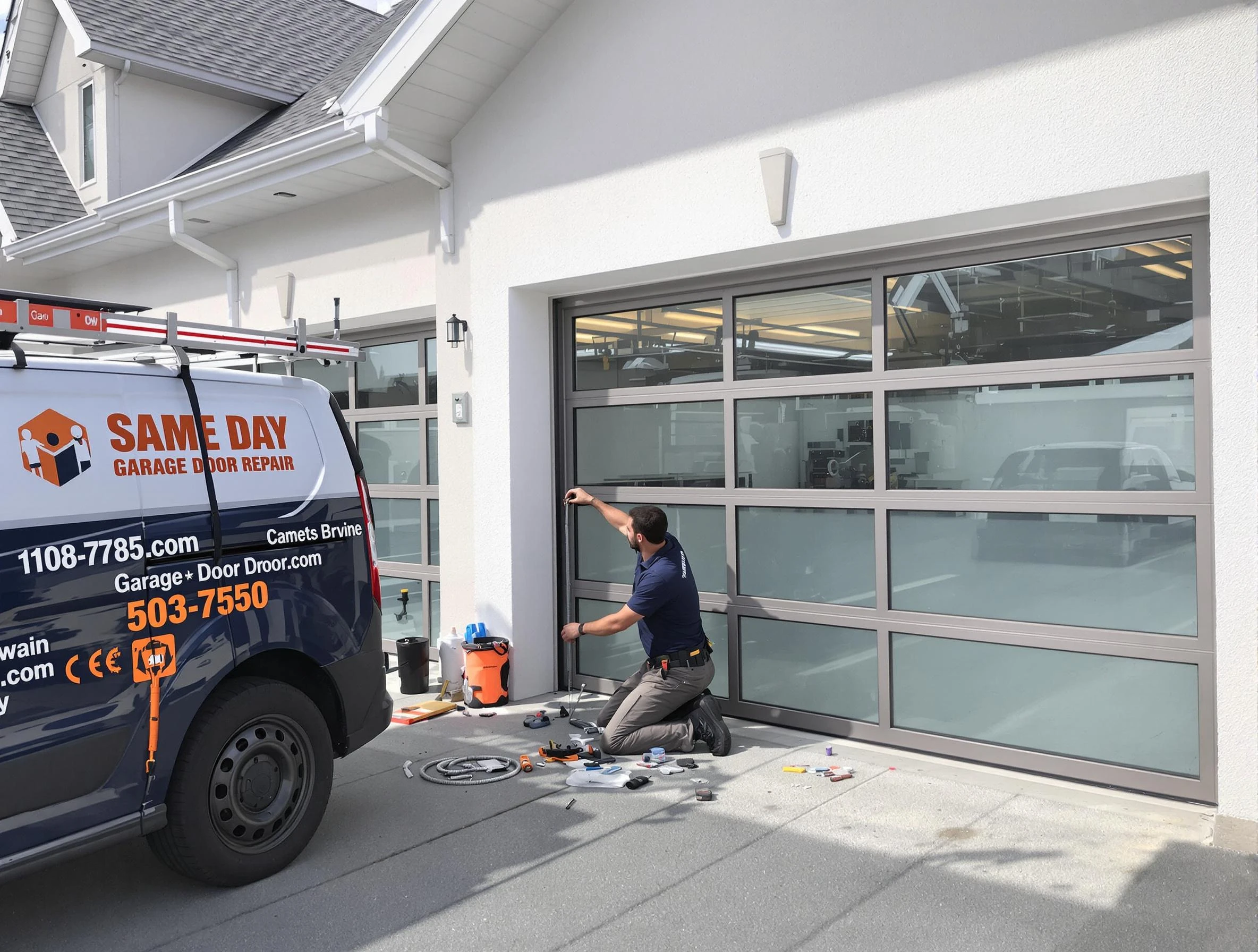 Same-day garage door repair service by Tewksbury Garage Door Repair in Tewksbury